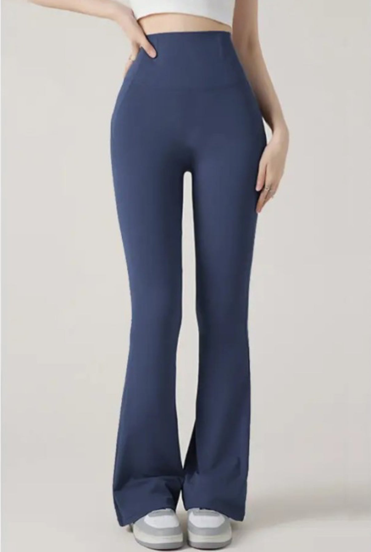 Fleece butt lifting flare pants