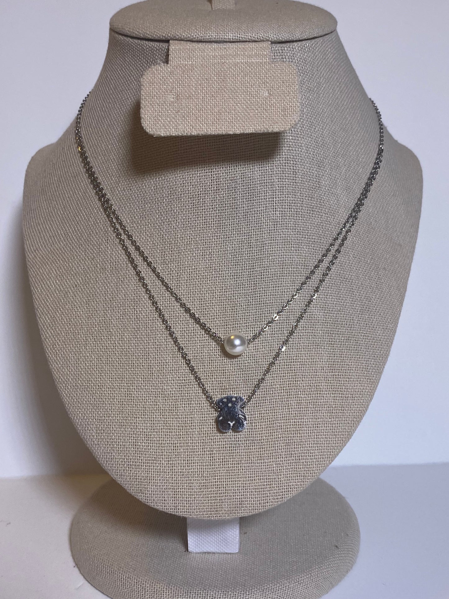 Teddy Bear Layer Necklace