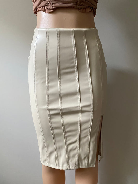 Vivian Faux Leather Pencil Skirt