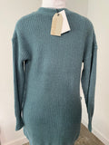 Steel Blue Sweater Cardigan (S - 2XL)